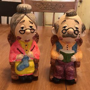 Vintage Grandma and Grandpa Banks   Taiwan